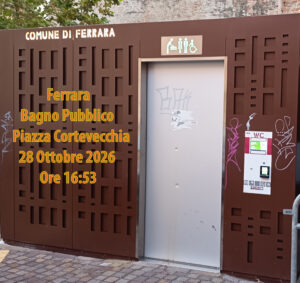 Questo è il bagno pubblico di Piazza Cortevecchia